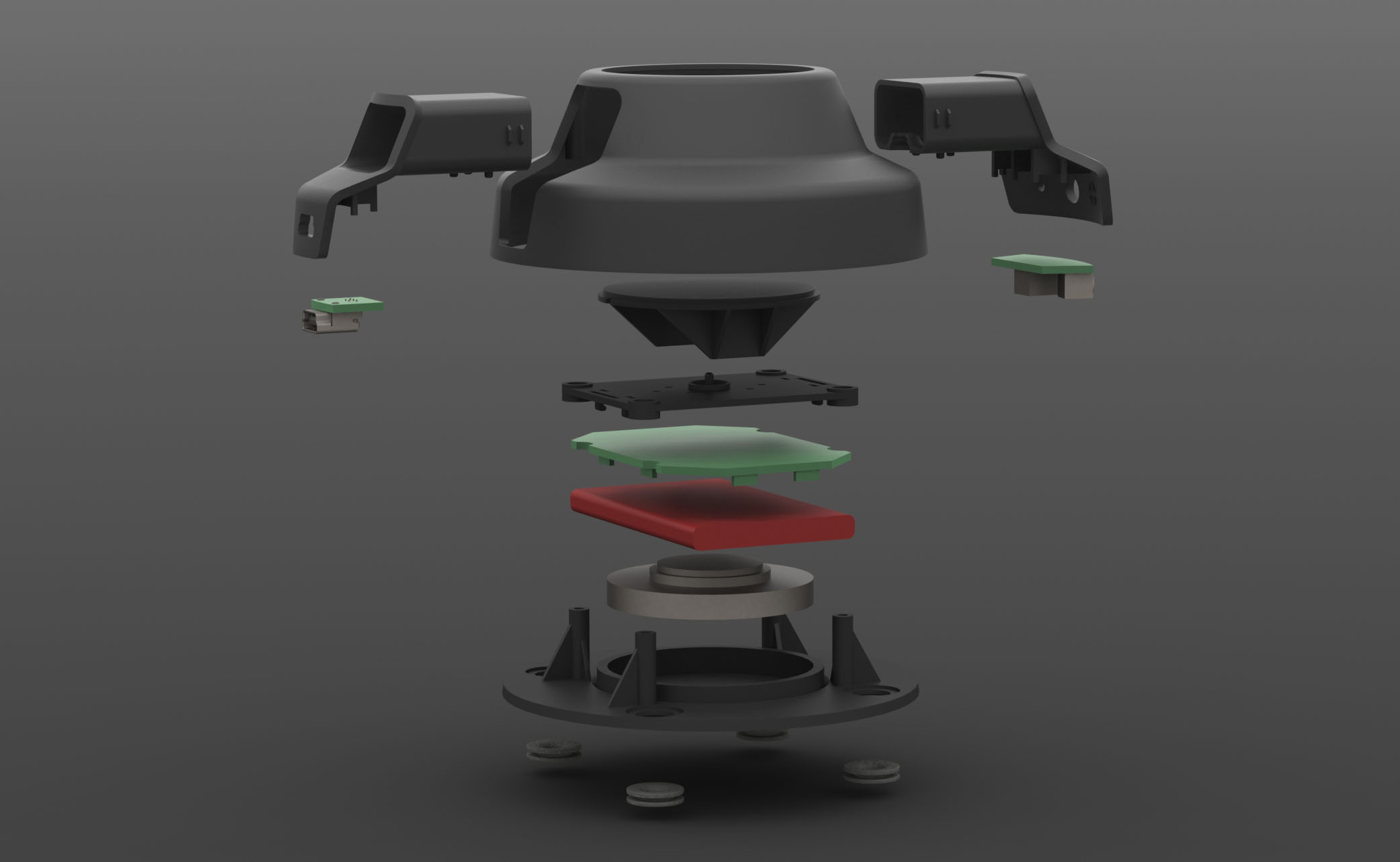 Headphone Concept – Exploded View