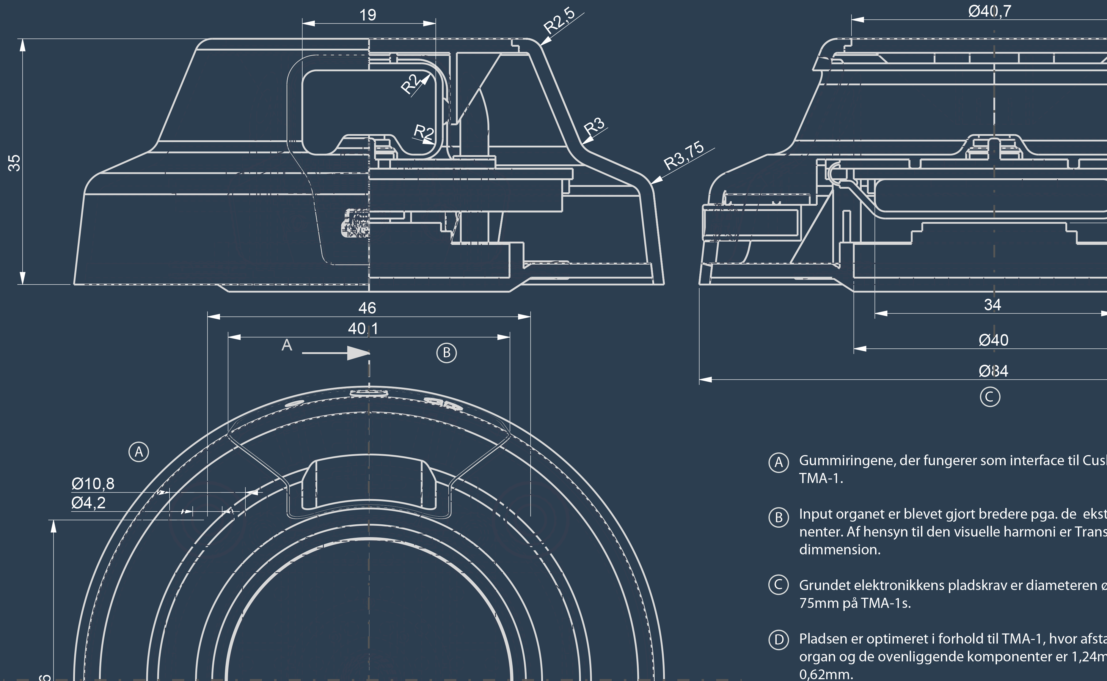 Assembly Drawing for Headphone Housing Unit